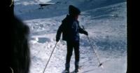 Boy skiing in Nuuk